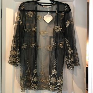 Simply Couture Sheer Black w Gold Cover